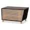 Baxton Studio Eckhart ModernTwo-Tone Dark Brown and Oak Finished Wood Cat Litter Box Cover House 194-11762-ZORO - alternate 6